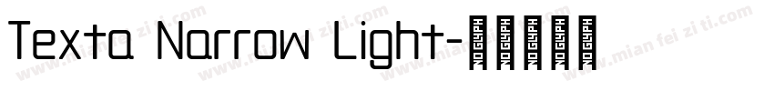 Texta Narrow Light字体转换